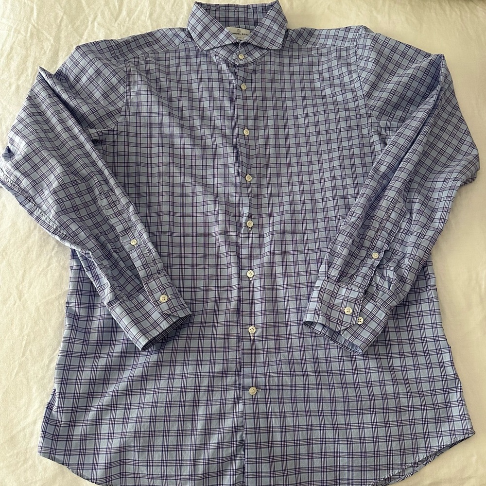 Emanuel Berg Plaid Button up Shirt